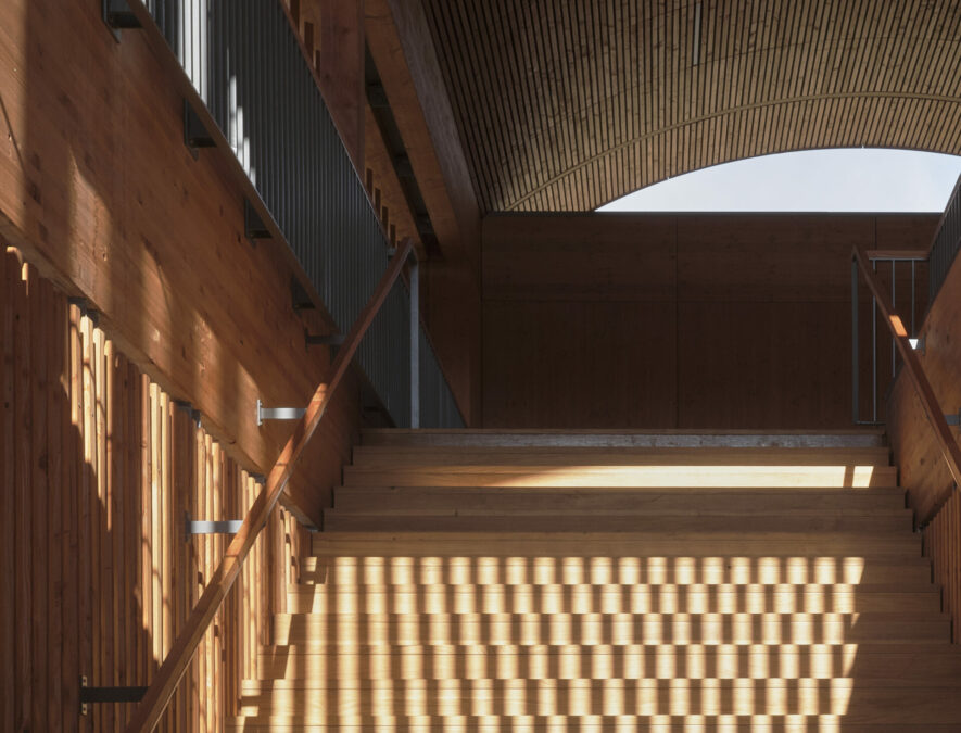 Construction d'un groupe scolaire Rosa Bonheur en bois